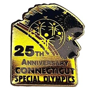 25th Anniversary Connecticut Special Olympics Lapel Tack Pin CT